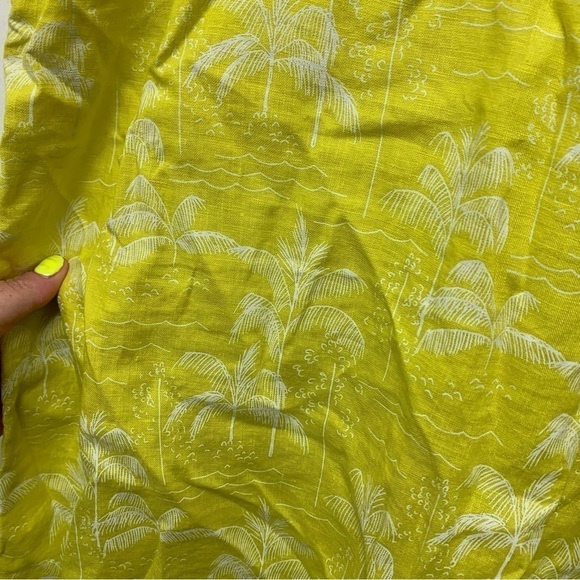 C&C California 100% Linen Palm Tree Dress - Picture 10 of 11